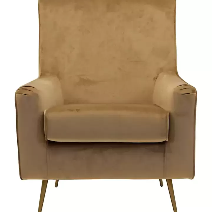 Fashion Velvet Lana Accent Chair Accent Chairs