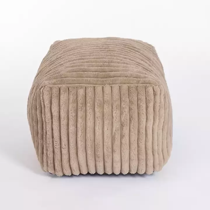 Flash Sale Taupe Comfy Foam Lounge Ottoman Benches & Ottomans