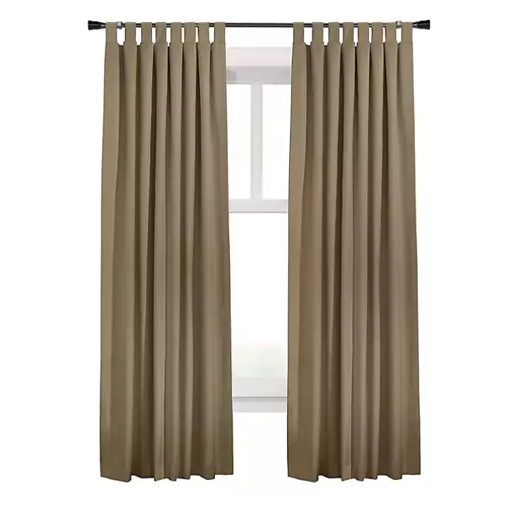 Sale Taupe Ventura Blackout Curtain Panel, 95 in. Curtains & Drapes