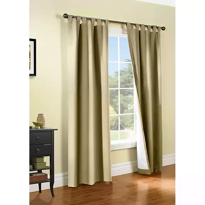 Sale Taupe Weathermate Blackout Cur Panel, 84 in. Curtains & Drapes