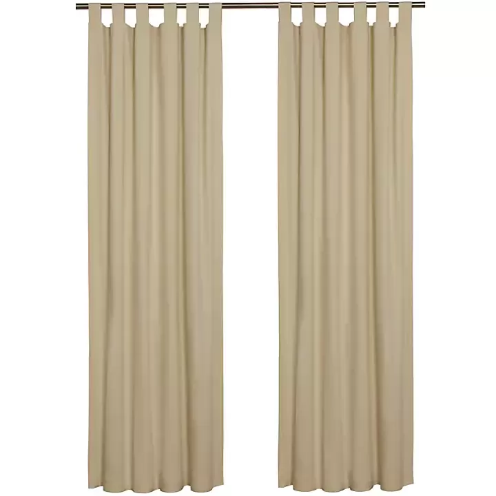 Store Taupe Weathermate Curtain Panel, 72 in. Curtains & Drapes