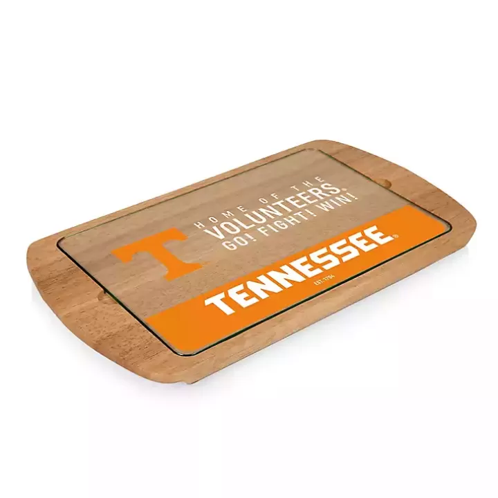 Flash Sale Tennessee Volunteers Wood and Glass Serving Board Serving & Entertaining