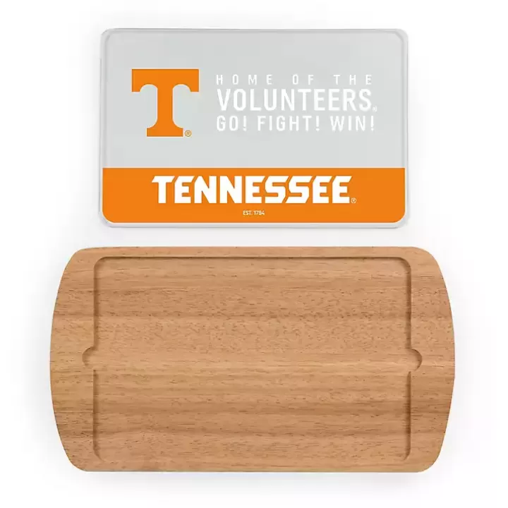 Flash Sale Tennessee Volunteers Wood and Glass Serving Board Serving & Entertaining