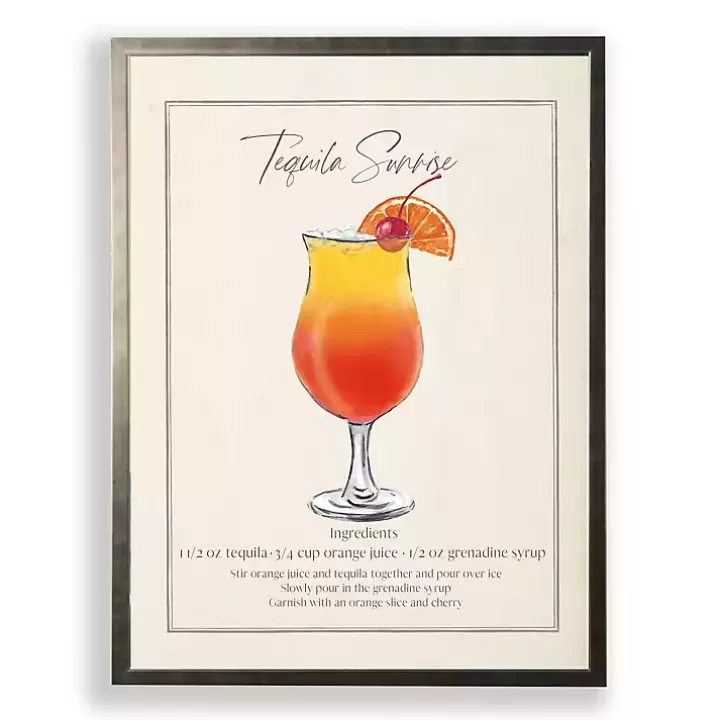 Best Sale Tequila Sunrise Framed Art Print Framed Art