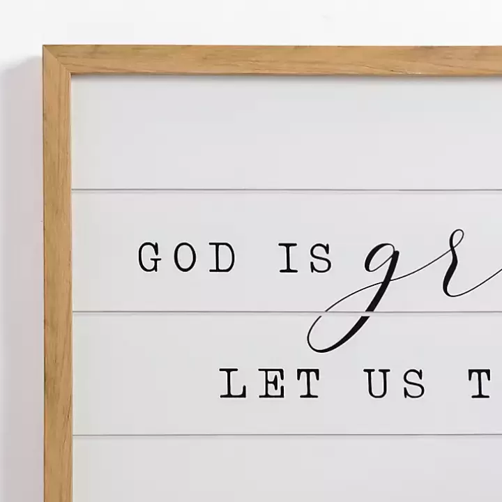 Outlet Thank Him For Our Food Wall Plaque Wall Quotes & Signs