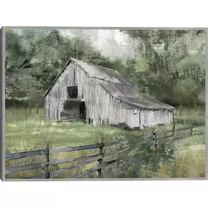 Best Sale The Old Barn Framed Canvas Art Print Canvas Art