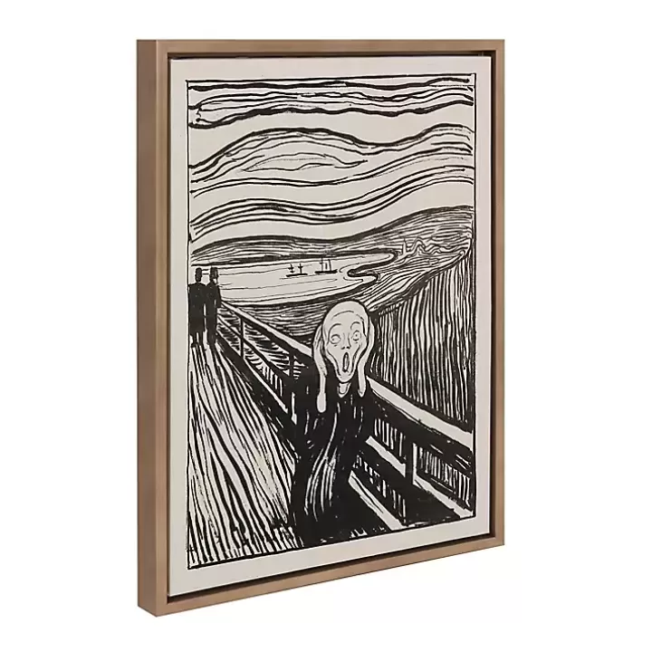 Online The Scream Framed Canvas Art Print Canvas Art