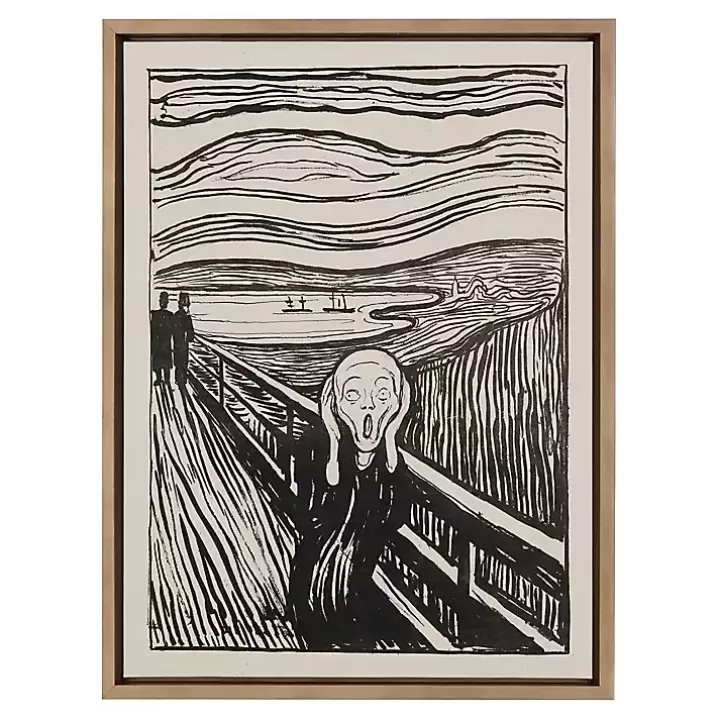 Online The Scream Framed Canvas Art Print Canvas Art