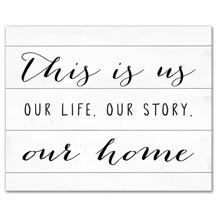 Flash Sale This Is Us Life Story Canvas Art Print Wall Quotes & Signs