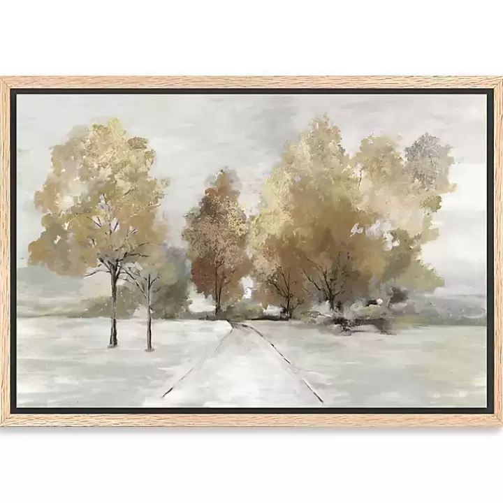 Outlet Trail Under the Trees Framed Canvas Art Print Canvas Art