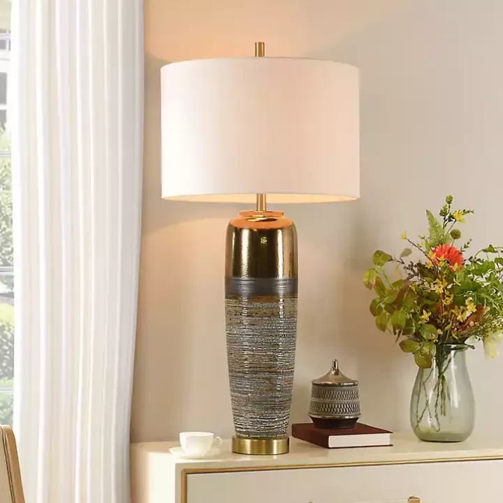 Shop Transitional Ceramic & Metal Table Lamp Table Lamps