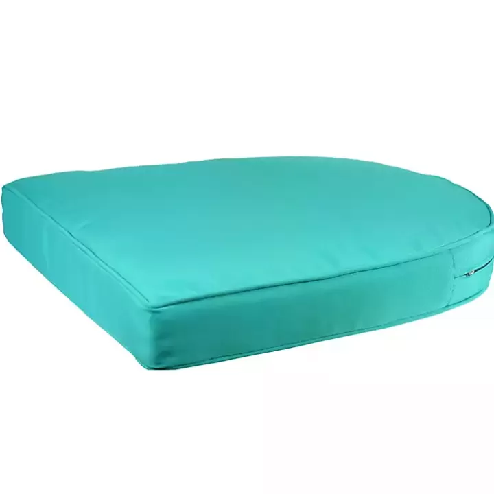 Clearance Turquoise Outdoor Wicker Seat Cushion Outdoor Cushions & Pillows