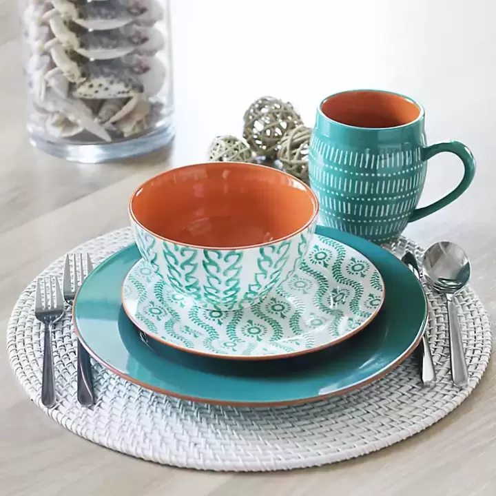 Cheap Turquoise Tangiers 16-pc. Dinnerware Set Dinnerware