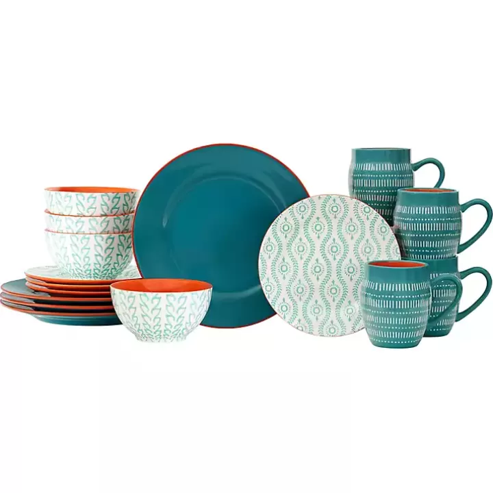 Cheap Turquoise Tangiers 16-pc. Dinnerware Set Dinnerware