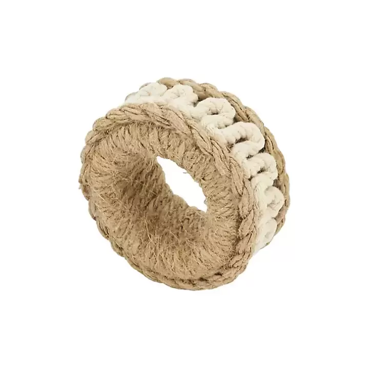 Fashion Twisted Rope Napkin Rings, Set of 4 Table Linens