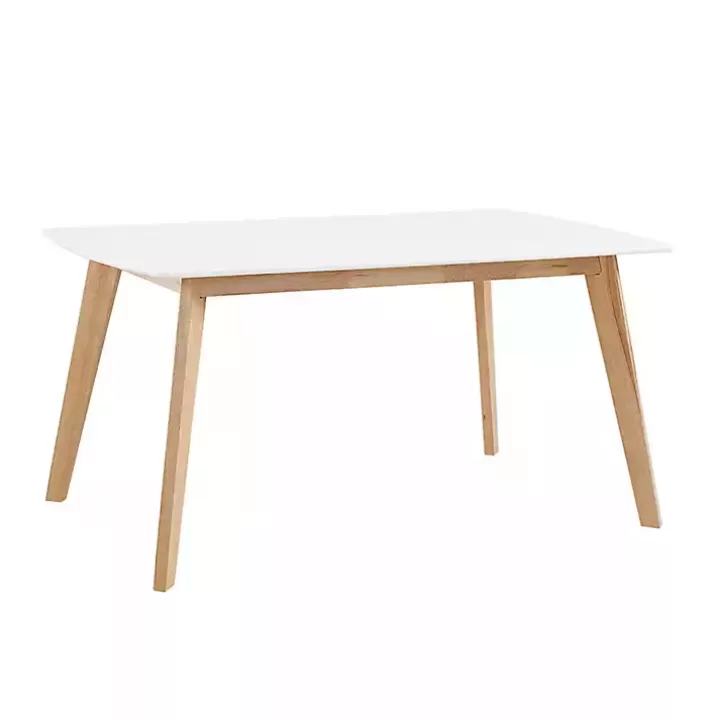 Best Sale Two-Tone Mid-Century Modern Wood Dining Table Dining Tables