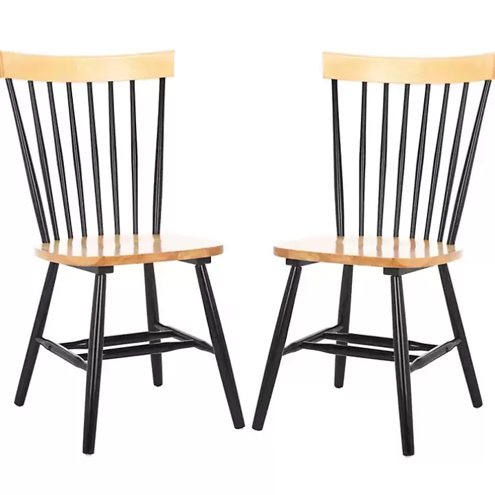 Best Sale Two-Tone Parker Spindle Dining Chairs, Set of 2 Dining Chairs