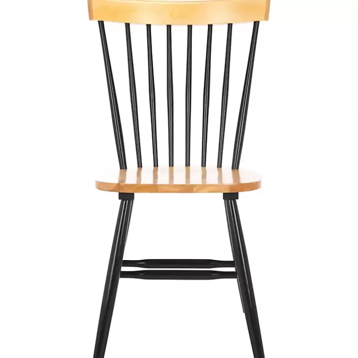 Best Sale Two-Tone Parker Spindle Dining Chairs, Set of 2 Dining Chairs