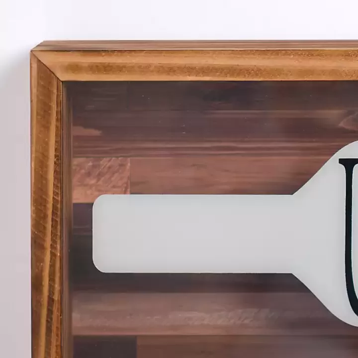 Best Sale Uncork and Unwind Cork Holder Wall Plaque Wall Storage