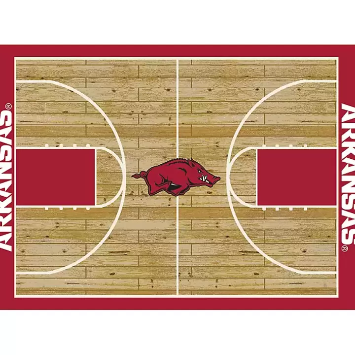 Discount University of Arkansas Courtside Area Rug, 4x6 Area Rugs