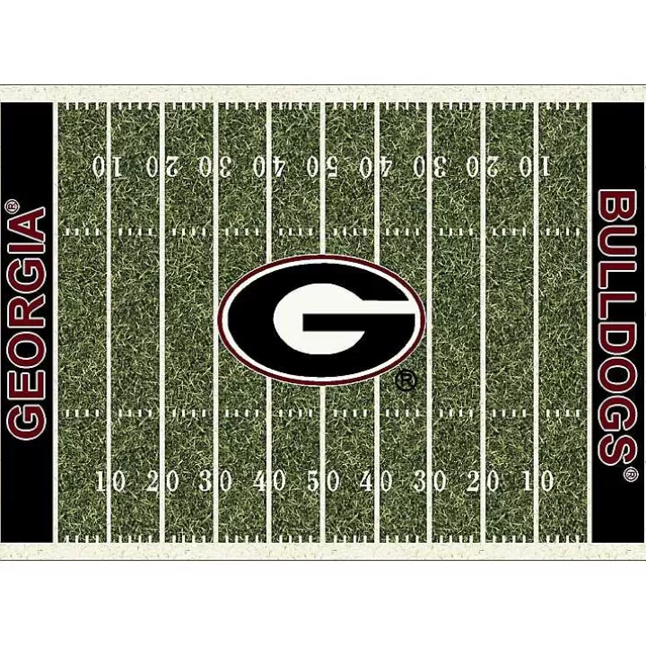 Best Sale University of Georgia Home Field Area Rug, 6x8 Area Rugs