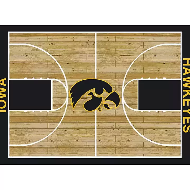 Fashion University of Iowa Courtside Area Rug, 4x6 Area Rugs