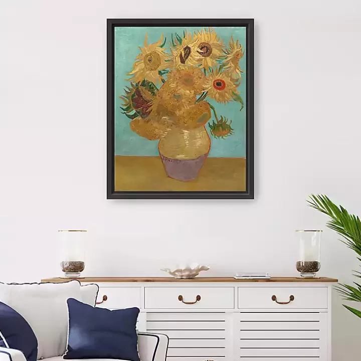 Online Vase with Twelve Sunflowers Canvas Art Print Canvas Art