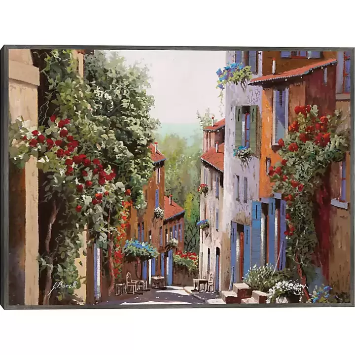 Discount Vecchia Cagnes Framed Giclee Canvas Art Print Canvas Art