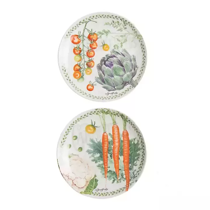 Outlet Vegetable Garden Salad Plates, Set of 4 Dinnerware