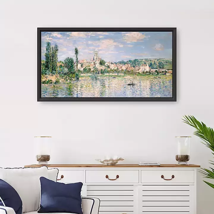 Online Vetheuil in Summer Framed Canvas Art Print Canvas Art