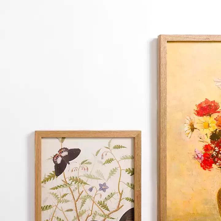 Best Sale Vintage Floral Framed Art 6-pc. Gallery Set Framed Art