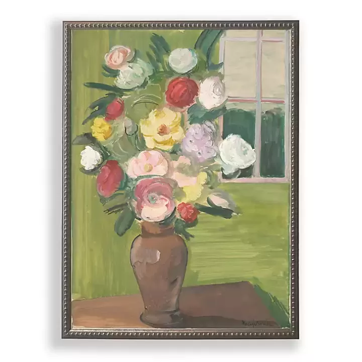 Cheap Vintage Floral II Beaded Framed Art Print Framed Art