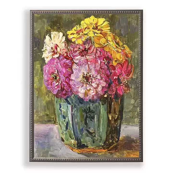 Cheap Vintage Floral IV Beaded Framed Art Print Framed Art