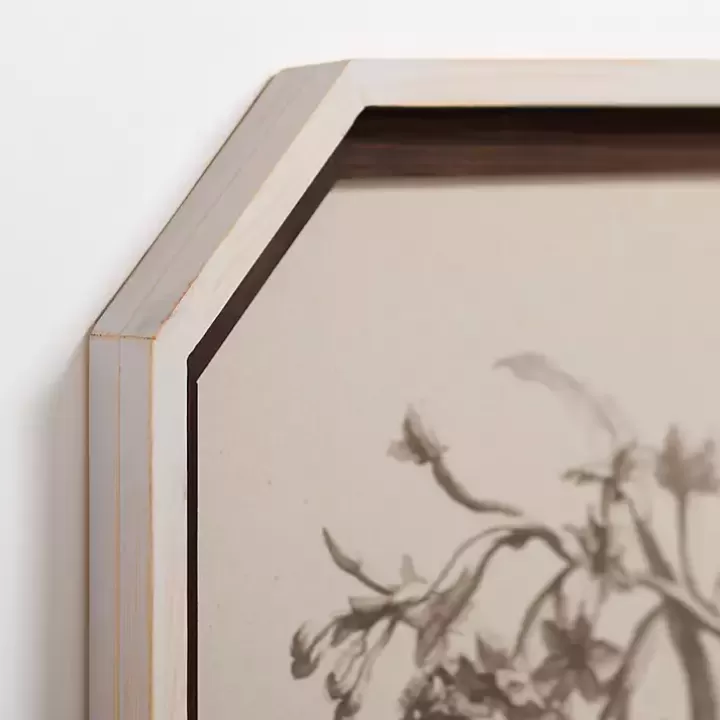 Discount Vintage Floral Octagon Framed Art Print Framed Art