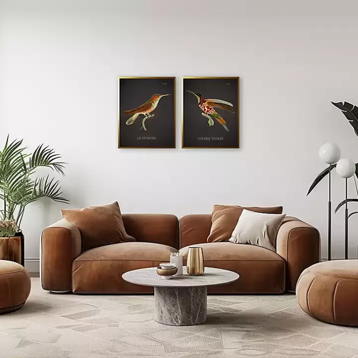 Hot Vintage Hummingbird III 2-pc. Framed Art Print Set Framed Art