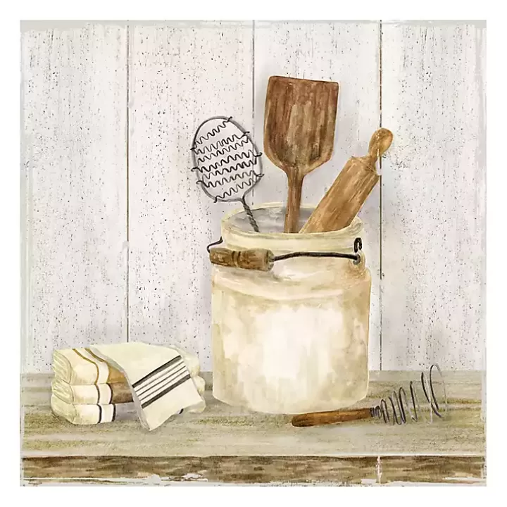 New Vintage Kitchen I Giclee Canvas Art Print, 20x20 Canvas Art