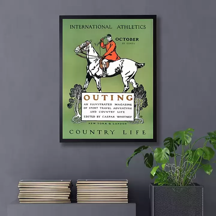 Clearance Vintage Polo Magazine Cover Framed Wall Art Framed Art