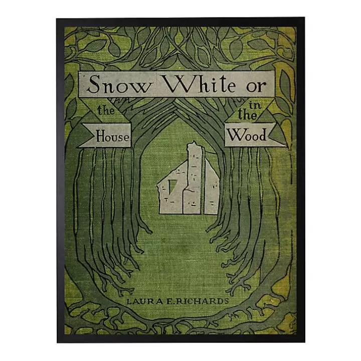 New Vintage Snow White Book Cover Framed Wall Art Framed Art