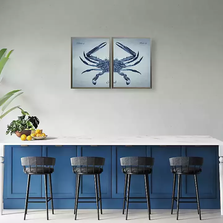 Cheap Vintage Split Crab Framed Art Prints, Set of 2 Framed Art