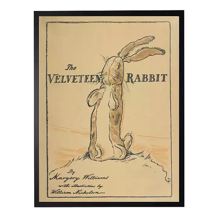 Fashion Vintage The Velveteen Rabbit Book Cover Wall Art Framed Art
