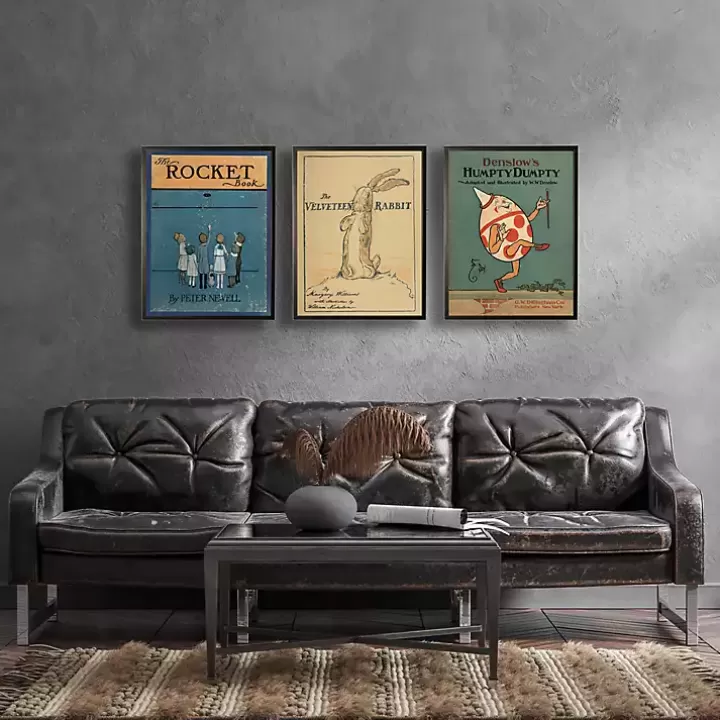 Fashion Vintage The Velveteen Rabbit Book Cover Wall Art Framed Art