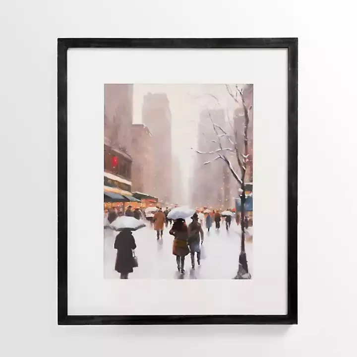 Outlet Walk in the City Framed Art Print Framed Art