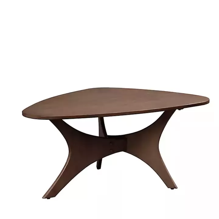 Sale Walnut Triangle Modern Coffee Table Coffee Tables