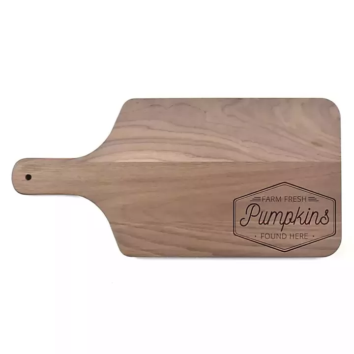 New Walnut Wood Farm Fresh Pumpkins Cutting Board Serving & Entertaining