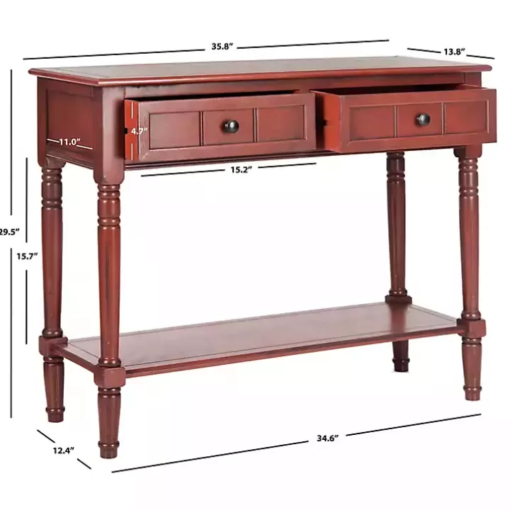 Fashion Warm 2- Drawer Samantha Console Table Console Tables