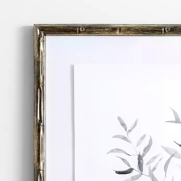 Store Watercolor Bamboo Leaves Framed Art Print Framed Art