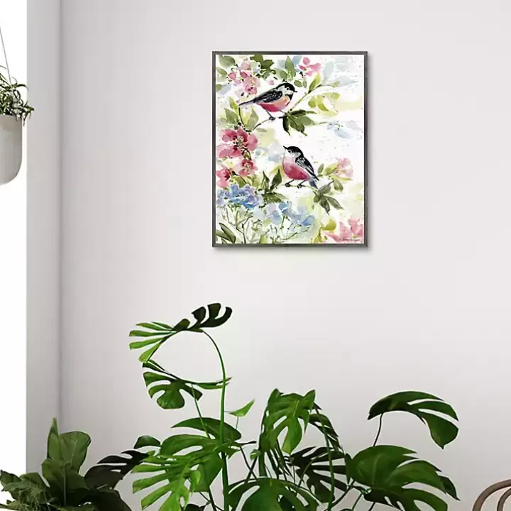 Clearance Watercolor Birds I Framed Canvas Art Print Canvas Art