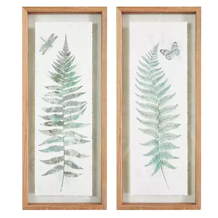 Sale Watercolor Ferns 2-pc. Framed Wall Art Framed Art