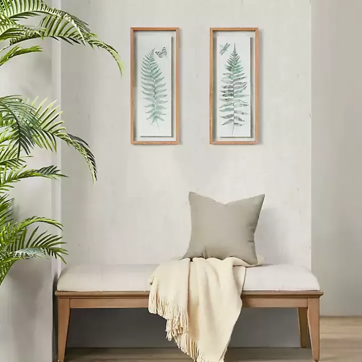 Sale Watercolor Ferns 2-pc. Framed Wall Art Framed Art
