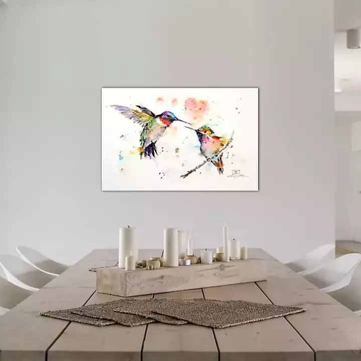 Shop Watercolor Hummingbird Canvas Art Print, 26x18 in. Canvas Art